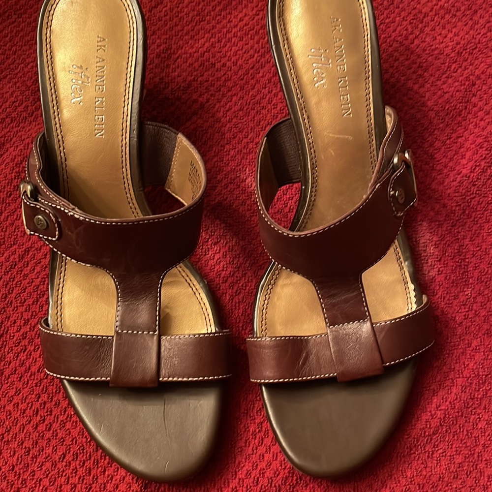 And Klein I flex leather sling back shoe